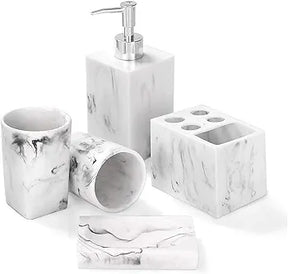 Bathroom Accessories  Resin Marble Look