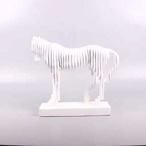 Modern Horse Sculpture Resin Ornament