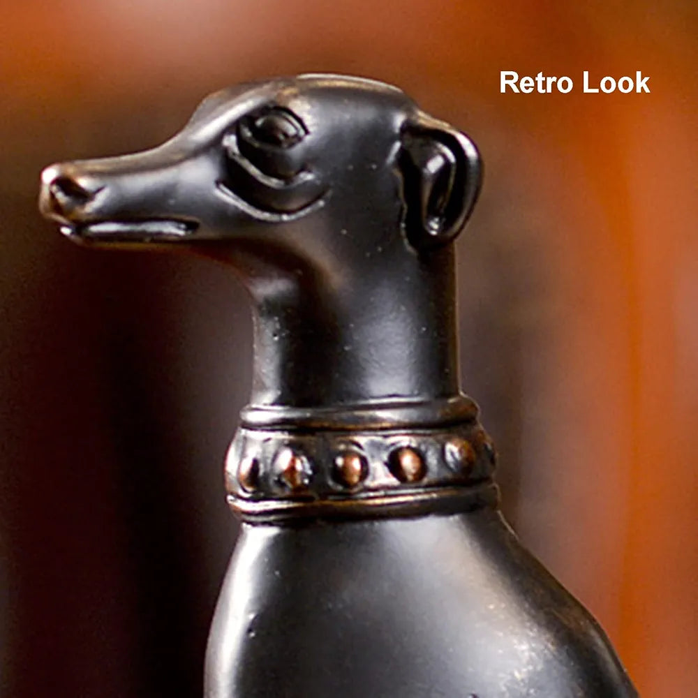 Decorative Sitting Dog Resin Bookend