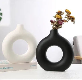 Donut Shaped Vase Decor