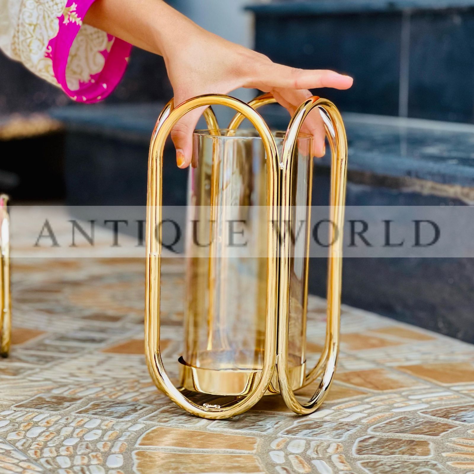 Modern Minimalist Metal Candle Holders (Set Of 3)