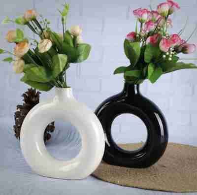 Donut Shaped Vase Decor