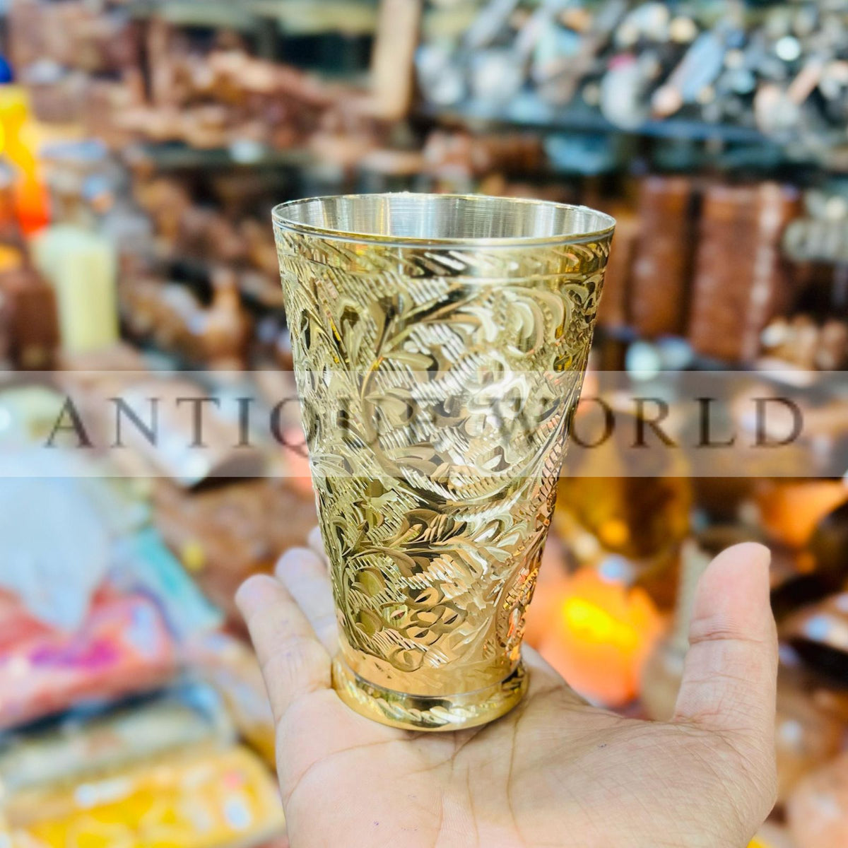 Engraved Brass Tumbler