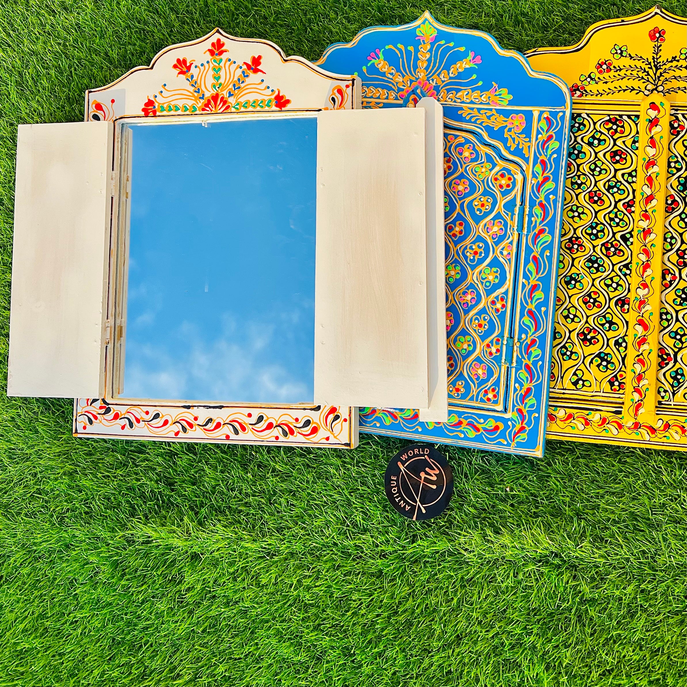 Rangoli Truck Art Mirror